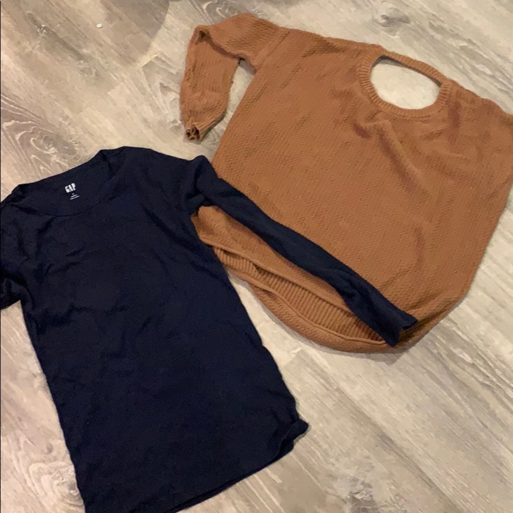 Fall sweater and long sleeve